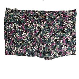 Women's Sz 8 MIDI American Eagle Outfitters Purple Floral Boho Y2K Preppy Shorts